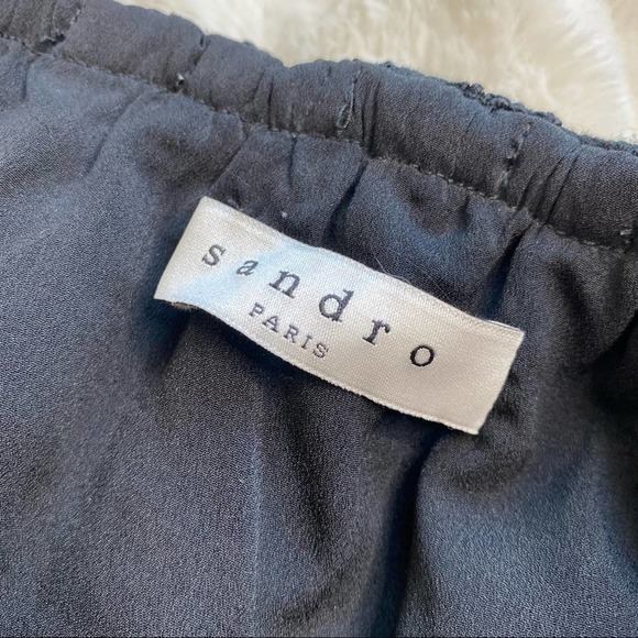 Sandro Paris Poetry Black Lace Romper - Picture 7 of 8